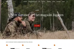 Jaktia website front page screenshot